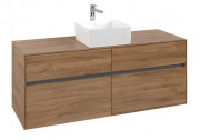 Тумба під раковину Villeroy & Boch Collaro 140х50 см ДСП дуб канзас C04500RH