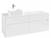Тумба під раковину Villeroy&Boch Collaro 140х50 см МДФ глянсовий білий C04600DH