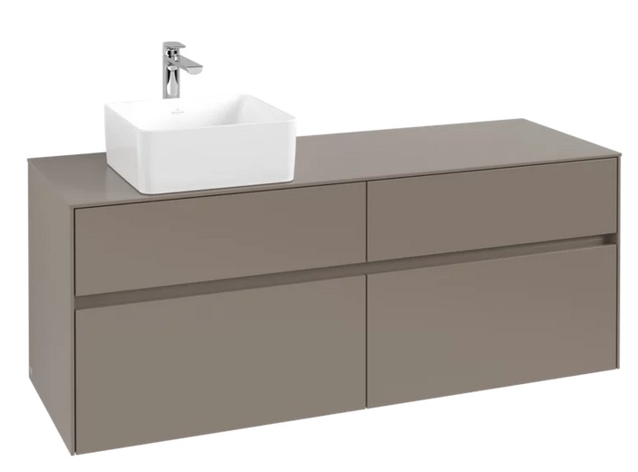 Тумба под раковину Villeroy & Boch Collaro 140х50 см ДСП трюфель серый C04600VG