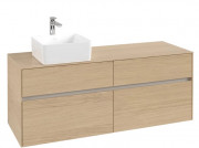 Тумба під раковину Villeroy & Boch Collaro 140х50 см ДСП північний дуб C04600VJ