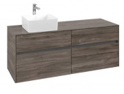 Тумба під раковину Villeroy & Boch Collaro 140х50 см ДСП кам'яний дуб C04600RK