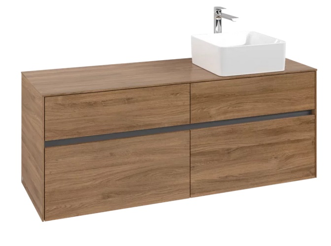 Тумба під раковину Villeroy & Boch Collaro 140х50 см ДСП дуб канзас C04700RH