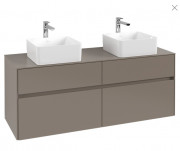 Тумба под раковину Villeroy & Boch Collaro 140х50 см ДСП трюфель серый C04800VG