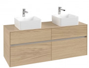 Тумба під раковину Villeroy & Boch Collaro 140х50 см ДСП північний дуб C04800VJ