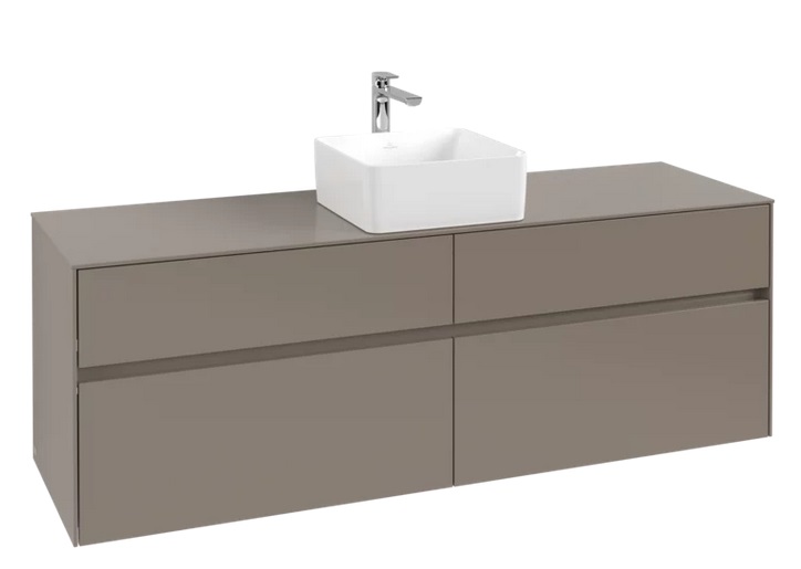 Тумба под раковину Villeroy & Boch Collaro 160х50 см ДСП трюфель серый C04900VG
