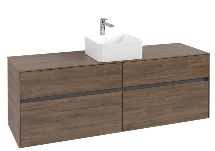 Тумба під раковину Villeroy & Boch Collaro 160х50 см ДСП дуб аризона C04900VH