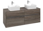 Тумба під раковину Villeroy & Boch Collaro 140х50 см ДСП кам'яний дуб C04800RK