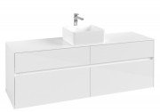 Тумба под раковину Villeroy & Boch Collaro 160х50 см МДФ глянцевый белый C04900DH