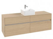 Тумба под раковину Villeroy & Boch Collaro 160х50 см ДСП северный дуб C04900VJ