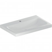 Раковина для ванной Geberit iCon Light 75x48 см с отверстием под смеситель санфарфор белый 501.848.00.5