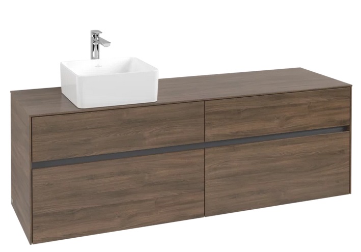 Тумба під раковину Villeroy & Boch Collaro 160х50 см ДСП дуб аризона C05000VH