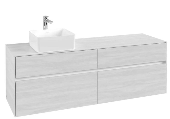 Тумба под раковину Villeroy & Boch Collaro 160х50 см МДФ белое дерево C05000E8