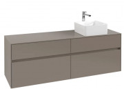 Тумба под раковину Villeroy & Boch Collaro 160х50 см ДСП трюфель серый C05100VG