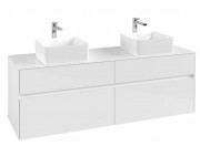 Тумба под раковину Villeroy & Boch Collaro 160х50 см МДФ глянцевый белый C05200DH