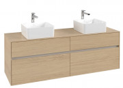 Тумба під раковину Villeroy & Boch Collaro 160х50 см ДСП північний дуб C05200VJ