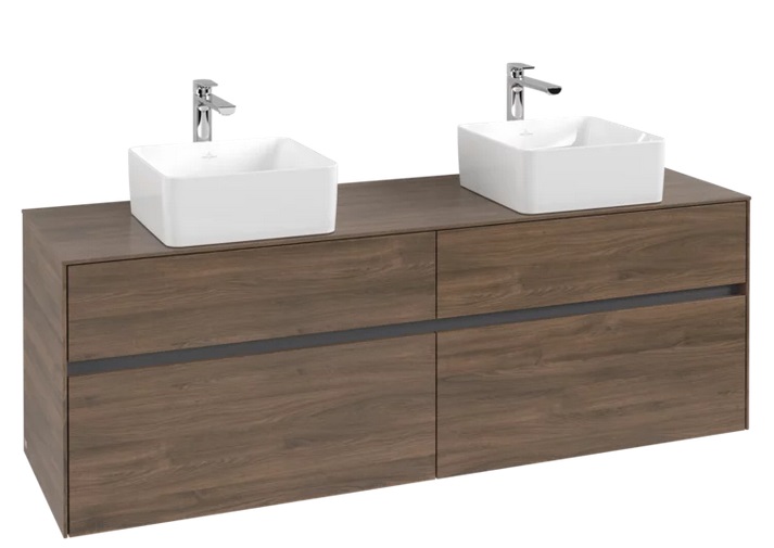 Тумба під раковину Villeroy & Boch Collaro 160х50 см ДСП дуб аризона C05200VH