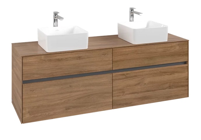 Тумба под раковину Villeroy & Boch Collaro 160х50 см ДСП дуб канзас C05200RH