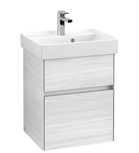Тумба під раковину Villeroy & Boch Collaro 46х37,4 см із підсвічуванням ДСП біле дерево C006B0E8