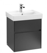 Тумба під раковину Villeroy & Boch Collaro 51х41,4 см із підсвічуванням МДФ чорний матовий лак C007B0PD
