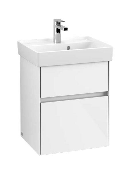 Тумба під раковину Villeroy & Boch Collaro 46х37,4 см із підсвічуванням МДФ глянсовий білий C006B0DH