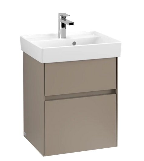 Тумба під раковину Villeroy & Boch Collaro 46х37,4 см з підсвічуванням ДСП сірий трюфель C006B0VG