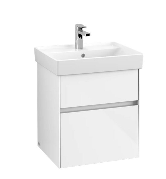 Тумба под раковину Villeroy & Boch Collaro 51х41,4 см с подсветкой ДСП матовый белый C007B0MS