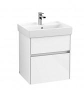Тумба под раковину Villeroy & Boch Collaro 51х41,4 см с подсветкой ДСП матовый белый C007B0MS