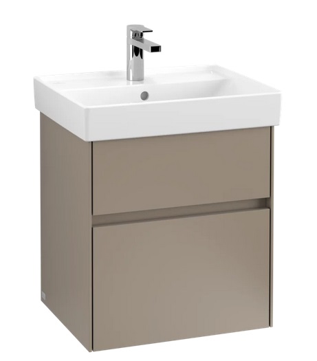 Тумба під раковину Villeroy & Boch Collaro 51х41,4 см з підсвічуванням ДСП сірий трюфель C007B0VG