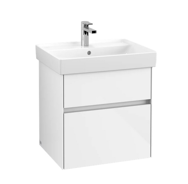 Тумба під раковину Villeroy & Boch Collaro 55,4х44,4 см із підсвічуванням МДФ глянсовий білий C008B0DH