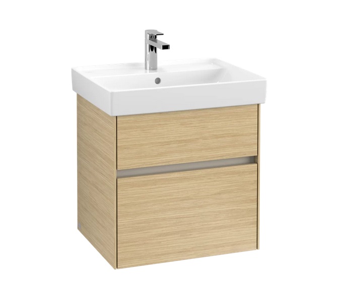 Тумба під раковину Villeroy & Boch Collaro 55,4х44, 4 см з підсвічуванням ДСП північний дуб C008B0VJ