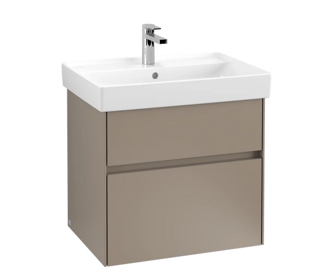 Тумба під раковину Villeroy & Boch Collaro 60,4 х44,4 см з підсвічуванням ДСП сірий трюфель C009B0VG