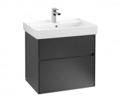 Тумба под раковину Villeroy & Boch Collaro 60,4х44,4 см с подсветкой МДФ черный матовый лак C009B0PD