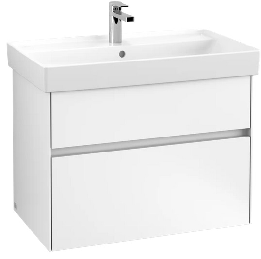 Тумба под раковину Villeroy & Boch Collaro 75,4х44,4 см с подсветкой ДСП матовый белый C010B0MS