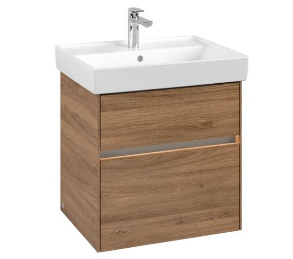 Тумба под раковину Villeroy & Boch Collaro 55,4х44,4 см с подсветкой ДСП дуб канзас C008B0RH