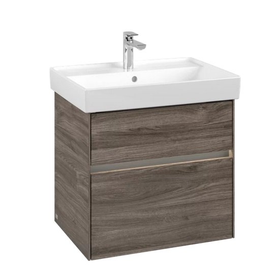 Тумба під раковину Villeroy & Boch Collaro 60,4х44,4 см із підсвічуванням ДСП кам'яний дуб C009B0RK