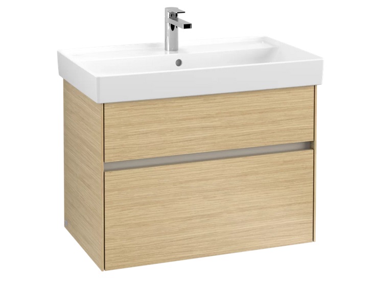 Тумба под раковину Villeroy & Boch Collaro 75,4х44,4 см с подсветкой ДСП северный дуб C010B0VJ