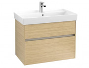 Тумба под раковину Villeroy & Boch Collaro 75,4х44,4 см с подсветкой ДСП северный дуб C010B0VJ