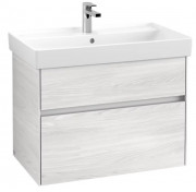 Тумба под раковину Villeroy & Boch Collaro 75,4х44,4 см с подсветкой ДСП белое дерево C010B0E8