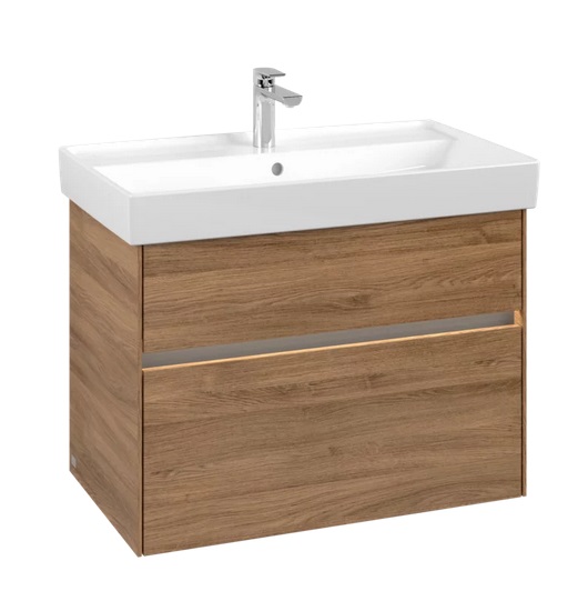 Тумба під раковину Villeroy & Boch Collaro 75,4х44,4 см з підсвічуванням ДСП дуб канзас C010B0RH