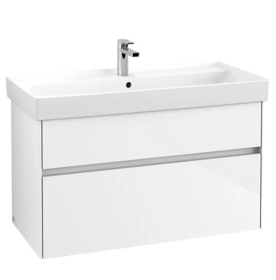 Тумба под раковину Villeroy & Boch Collaro 95,4х44,4 см с подсветкой МДФ глянцевый белый C011B0DH