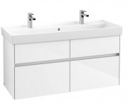 Тумба під раковину Villeroy & Boch Collaro 115,4х44,4 см із підсвічуванням ДСП матовий білий C012B0MS