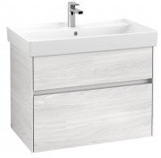 Тумба під раковину Villeroy & Boch Collaro 75,4х44,4 см із підсвічуванням ДСП біле дерево C010B0E8