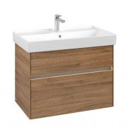 Тумба під раковину Villeroy & Boch Collaro 75,4х44,4 см з підсвічуванням ДСП дуб канзас C010B0RH