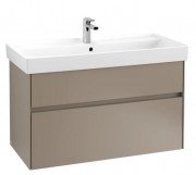 Тумба під раковину Villeroy & Boch Collaro 95,4 х44,4 см з підсвічуванням ДСП сірий трюфель C011B0VG