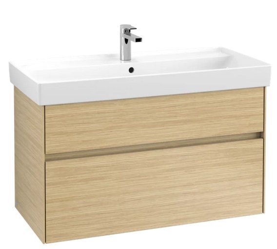 Тумба під раковину Villeroy & Boch Collaro 95,4х44,4 см із підсвічуванням ДСП північний дуб C011B0VJ