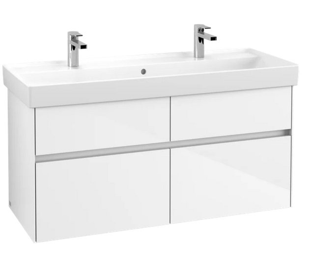 Тумба під раковину Villeroy & Boch Collaro 115,4х44,4 см із підсвічуванням МДФ глянсовий білий C012B0DH