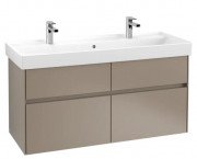 Тумба під раковину Villeroy & Boch Collaro 115,4 х44, 4 см з підсвічуванням ДСП сірий трюфель C012B0VG