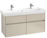 Тумба под раковину Villeroy & Boch Collaro 115,4х44,4 см с подсветкой ДСП мягкий серый C012B0VK