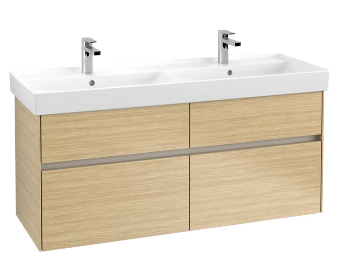 Тумба под раковину Villeroy & Boch Collaro 125,4х44,4 см с подсветкой ДСП северный дуб C013B0VJ