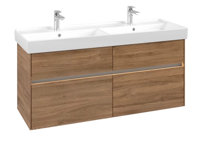 Тумба під раковину Villeroy & Boch Collaro 125,4х44,4 см із підсвічуванням ДСП дуб канзас C013B0RH